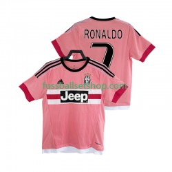Günstige Fußball Trikotsatz Juventus Turin Cristiano Ronaldo 7 2016 2017 Retro Herren Auswärtstrikot Kurzarm