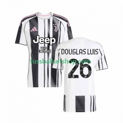 Günstige Fußball Trikotsatz Juventus Turin Douglas Luiz 26 Herren Heimtrikot 2025-2026 Kurzarm