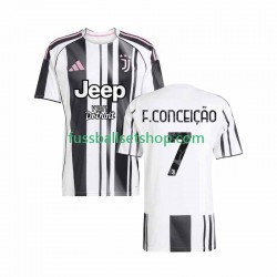 Günstige Fußball Trikotsatz Juventus Turin Francisco Conceicao 7 Herren Heimtrikot 2025-2026 Kurzarm