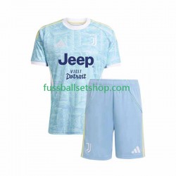 Günstige Fußball Trikotsatz Juventus Turin Kinder Auswärtstrikot 2025-2026 Kurzarm