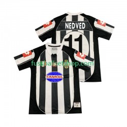 Günstige Fußball Trikotsatz Juventus Turin NEDVED 11 2003 Retro Herren Heimtrikot 2002 Kurzarm