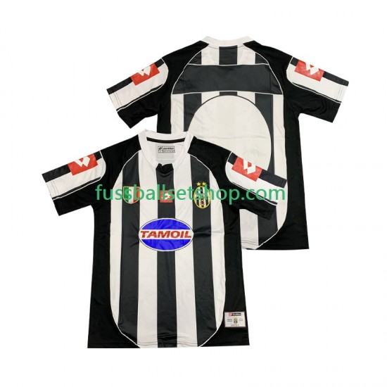 Günstige Fußball Trikotsatz Juventus Turin 2003 Retro Herren Heimtrikot 2002 Kurzarm