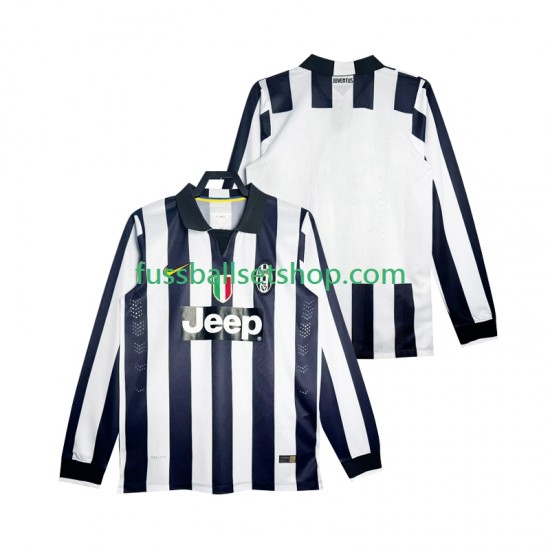 Günstige Fußball Trikotsatz Juventus Turin 2014 2015 Retro Herren Heimtrikot Langarm
