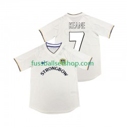 Günstige Fußball Trikotsatz Leeds United KEANE 7 2000 2001 Retro Herren Heimtrikot Kurzarm