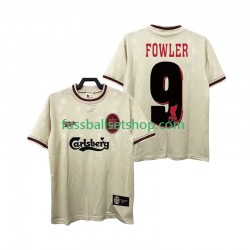 Günstige Fußball Trikotsatz Liverpool FOWLER 9 1996 1997 Retro Herren Auswärtstrikot Kurzarm