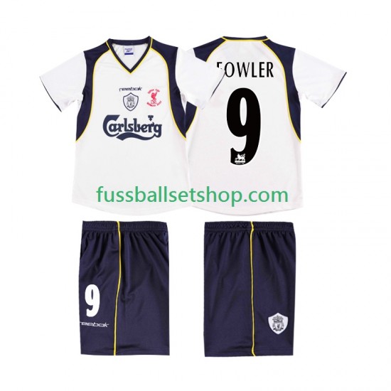 Günstige Fußball Trikotsatz Liverpool FOWLER 9 LWP 2001 Retro Herren Auswärtstrikot 2002 Kurzarm