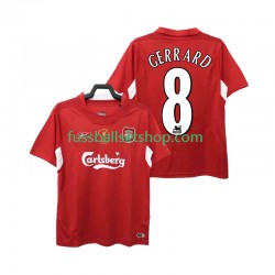 Günstige Fußball Trikotsatz Liverpool GERRARD 8 2004 2005 Retro Herren Heimtrikot Kurzarm