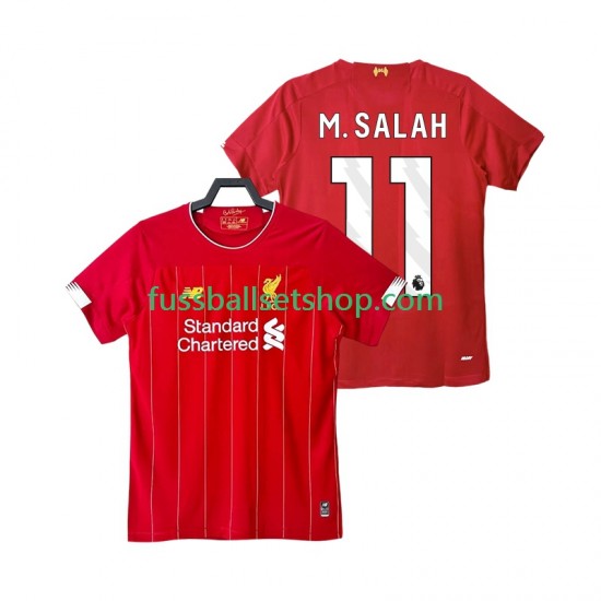 Günstige Fußball Trikotsatz Liverpool M SALAH 11 2019 2020 Retro Herren Heimtrikot Kurzarm
