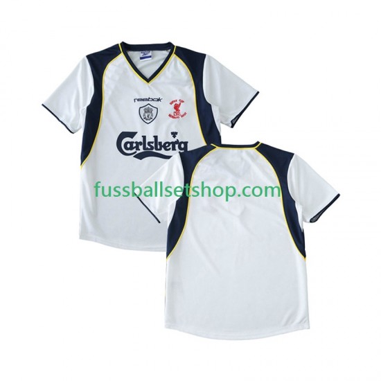Günstige Fußball Trikotsatz Liverpool LWP 2001 Retro Herren Auswärtstrikot 2002 Kurzarm