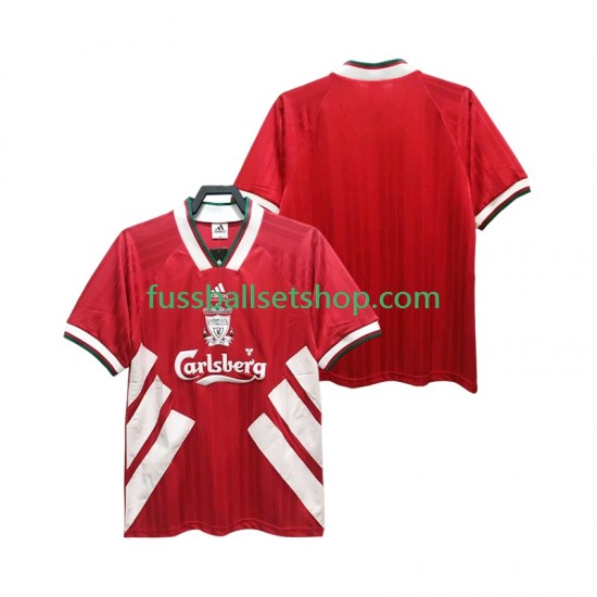 Günstige Fußball Trikotsatz Liverpool 1993 1995 Retro Herren Heimtrikot Kurzarm