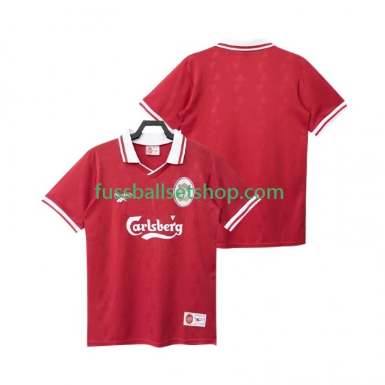 Günstige Fußball Trikotsatz Liverpool 1996 Retro Herren Heimtrikot 1998 Kurzarm