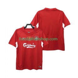Günstige Fußball Trikotsatz Liverpool 2004 2005 Retro Herren Heimtrikot Kurzarm