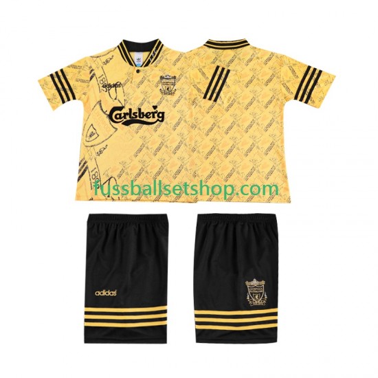 Günstige Fußball Trikotsatz Liverpool LWP 1996 Retro Kinder Ausweichtrikot 1994 Kurzarm