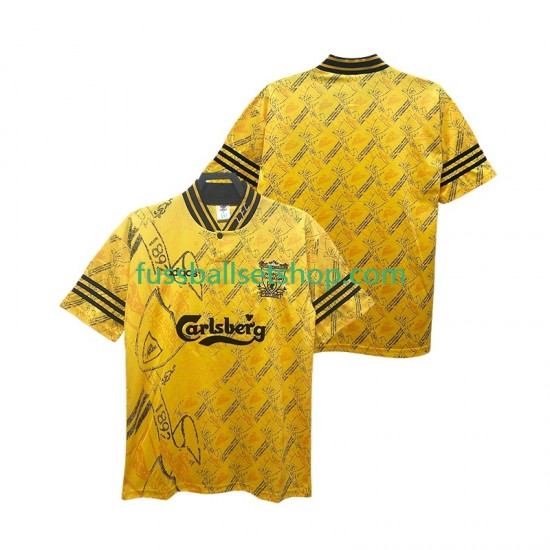 Günstige Fußball Trikotsatz Liverpool 1996 Retro Herren Ausweichtrikot 1994 Kurzarm