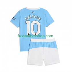Günstige Fußball Trikotsatz Manchester City Jack Grealish 10 Kinder Heimtrikot 2025-2026 Kurzarm