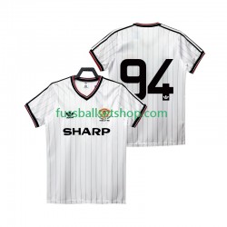 Günstige Fußball Trikotsatz Manchester United 94 1983 1984 Retro Herren Auswärtstrikot Kurzarm