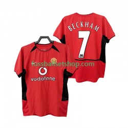 Günstige Fußball Trikotsatz Manchester United BECKHAM 7 2004 Retro Herren Heimtrikot 2002 Kurzarm