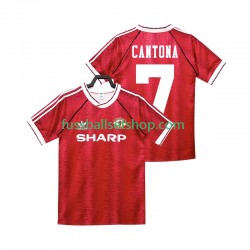 Günstige Fußball Trikotsatz Manchester United CANTONA 7 1990 1992 Retro Herren Heimtrikot Kurzarm