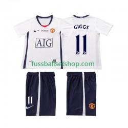 Günstige Fußball Trikotsatz Manchester United GIGGS 11 Champions League 2009 Retro Kinder Auswärtstrikot 2008 Kurzarm