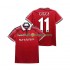 Günstige Fußball Trikotsatz Manchester United GIGGS 11 Retro Herren Heimtrikot 1998 1999 Kurzarm