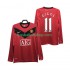 Günstige Fußball Trikotsatz Manchester United GIGGS 11 2009 Retro Herren Heimtrikot 2010 Langarm
