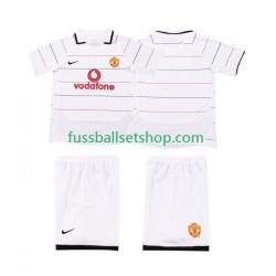Günstige Fußball Trikotsatz Manchester United 2003 Retro Kinder Ausweichtrikot 2006 Kurzarm
