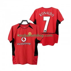 Günstige Fußball Trikotsatz Manchester United RONALDO 7 2004 Retro Herren Heimtrikot 2002 Kurzarm