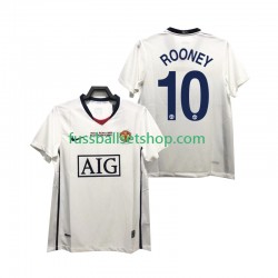 Günstige Fußball Trikotsatz Manchester United ROONEY 10 Champions League 2009 Retro Herren Auswärtstrikot 2008 Kurzarm