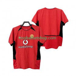 Günstige Fußball Trikotsatz Manchester United 2004 Retro Herren Heimtrikot 2002 Kurzarm