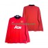 Günstige Fußball Trikotsatz Manchester United 2013 2014 Retro Herren Heimtrikot Langarm