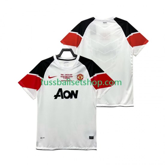 Günstige Fußball Trikotsatz Manchester United Champions League 2012 Retro Herren Ausweichtrikot 2011 Kurzarm