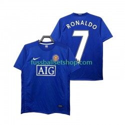 Günstige Fußball Trikotsatz Manchester United Ronaldo 7 2009 Retro Herren Ausweichtrikot 2008 Kurzarm