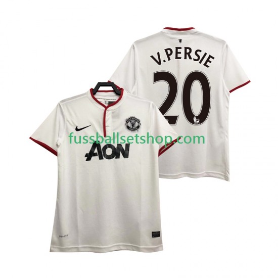 Günstige Fußball Trikotsatz Manchester United V PERSIE 20 2013 2014 Retro Herren Ausweichtrikot Kurzarm