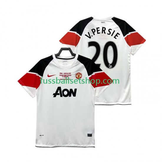 Günstige Fußball Trikotsatz Manchester United V PERSIE 20 Champions League 2012 Retro Herren Ausweichtrikot 2011 Kurzarm