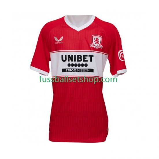 Günstige Fußball Trikotsatz Middlesbrough Herren Heimtrikot 2025-2026 Kurzarm