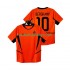 Günstige Fußball Trikotsatz Niederlande BERGKAMP 10 Retro Herren Heimtrikot 2002 Kurzarm