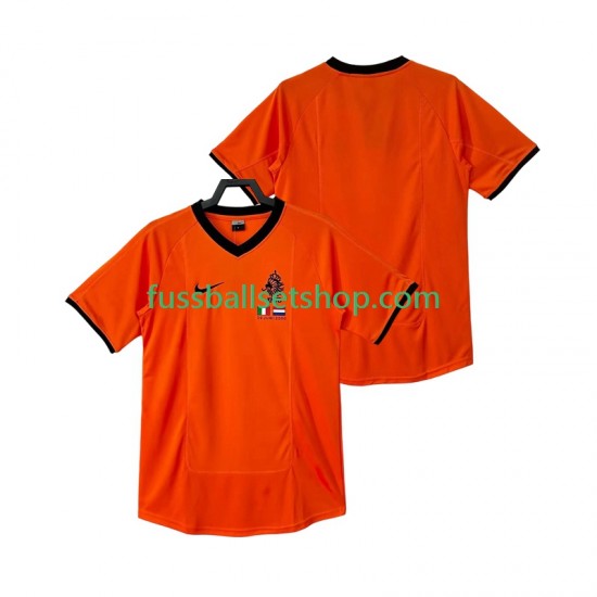 Günstige Fußball Trikotsatz Niederlande 2000 Retro Herren Heimtrikot Kurzarm