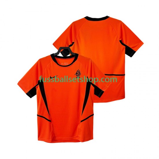 Günstige Fußball Trikotsatz Niederlande Retro Herren Heimtrikot 2002 Kurzarm
