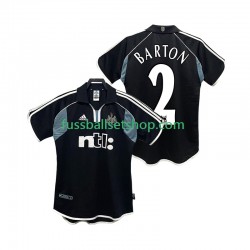 Günstige Fußball Trikotsatz Newcastle United BARTON 2 2000 2001 Retro Herren Auswärtstrikot Kurzarm