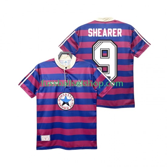 Günstige Fußball Trikotsatz Newcastle United SHEARER 9 1995 1997 Retro Herren Auswärtstrikot Kurzarm
