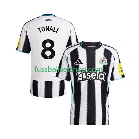 Günstige Fußball Trikotsatz Newcastle United Sandro Tonali 8 Herren Heimtrikot 2025-2026 Kurzarm