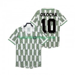 Günstige Fußball Trikotsatz Nigeria OKOCHA 10 Retro Herren Auswärtstrikot 1994 Kurzarm