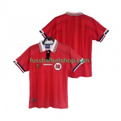 Günstige Fußball Trikotsatz Norwegen Retro Herren Heimtrikot 1998 Kurzarm