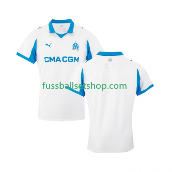 Günstige Fußball Trikotsatz Olympique Marseille Herren Heimtrikot 2025-2026 Kurzarm