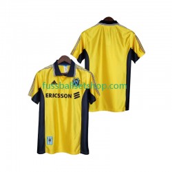 Günstige Fußball Trikotsatz Olympique Marseille Retro Herren Ausweichtrikot 1998 1999 Kurzarm