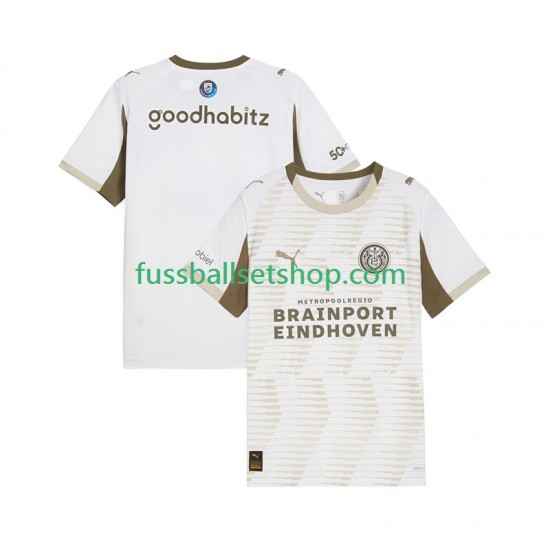 Günstige Fußball Trikotsatz PSV Eindhoven Herren Ausweichtrikot 2025-2026 Kurzarm