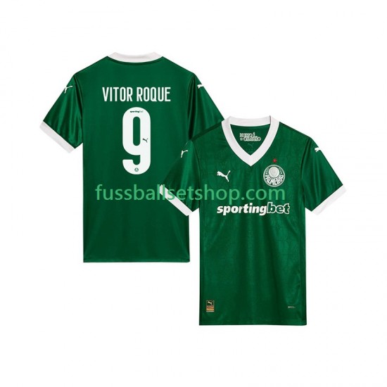Günstige Fußball Trikotsatz Palmeiras Vitor Roque 9 Herren Heimtrikot 2025-2026 Kurzarm