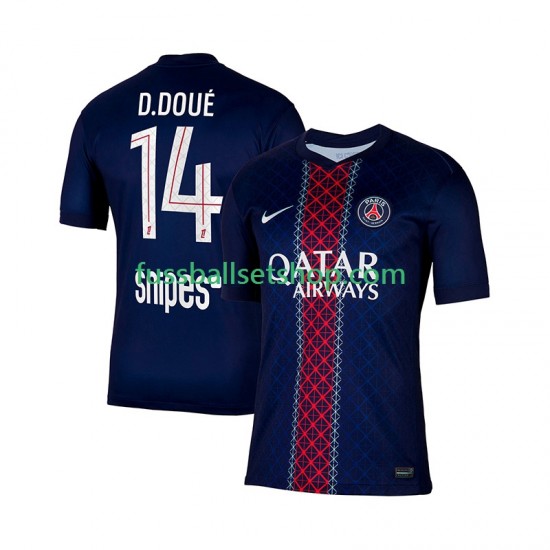 Günstige Fußball Trikotsatz Paris Saint-Germain Desire Doue 14 Herren Heimtrikot 2025-2026 Kurzarm