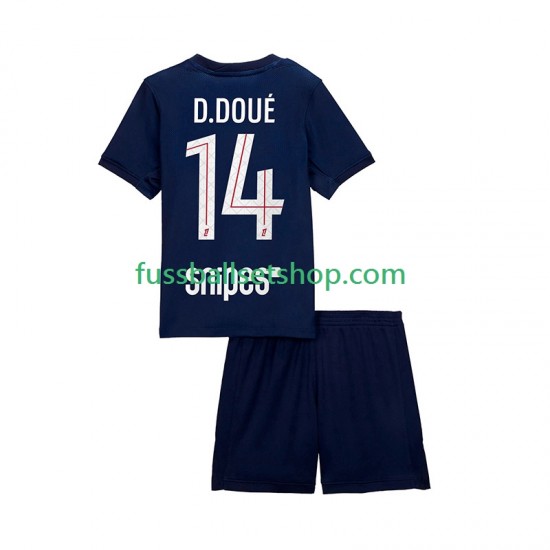 Günstige Fußball Trikotsatz Paris Saint-Germain Desire Doue 14 Kinder Heimtrikot 2025-2026 Kurzarm