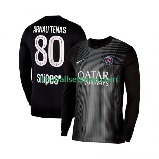 Günstige Fußball Trikotsatz Paris Saint-Germain Arnau Tenas 80 Torwart Herren Heimtrikot 2025-2026 Langarm